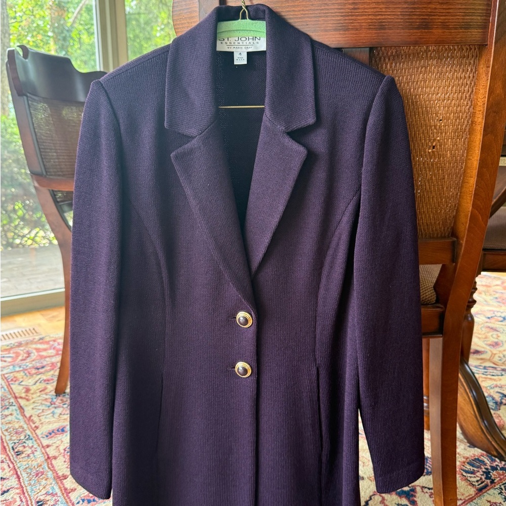 St. John Deep Purple Blazer